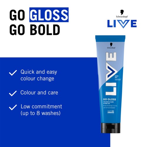 LIVE Go Gloss Temporary Hair Dye Glossing Sheer Silk