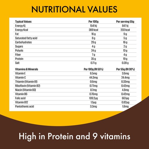 Fulfil Chocolate Peanut & Caramel Flavour Vitamin & Protein Bar 55g