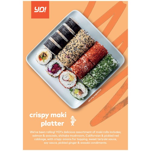 Yo! Sushi Crispy Maki Platter 580g