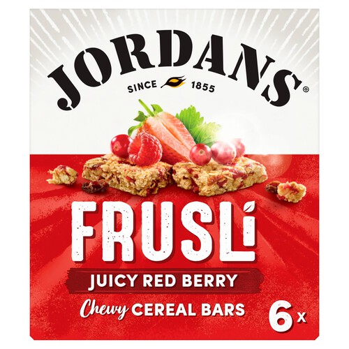 Jordans Frusli Juicy Red Berry Chewy Cereal Bars