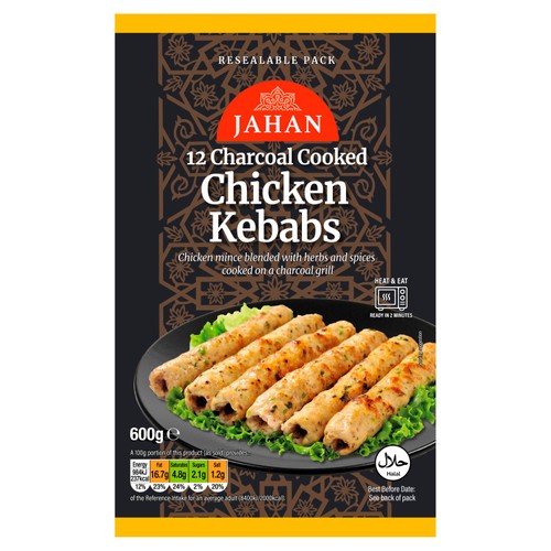 Jahan Charcoal Cooked Chicken Kebabs 