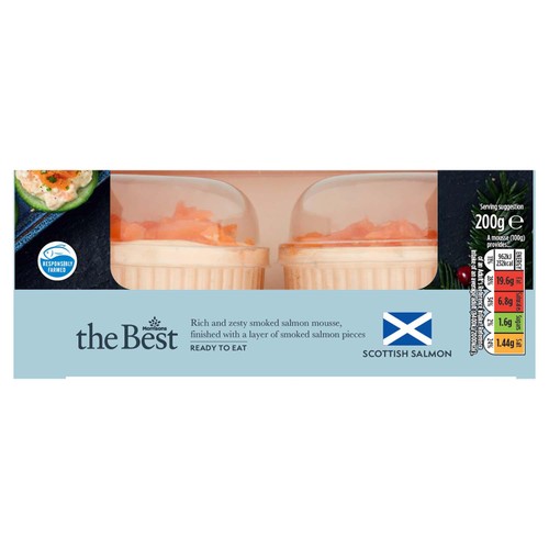Morrisons The Best 2 Scottish Smoked Salmon Mousses