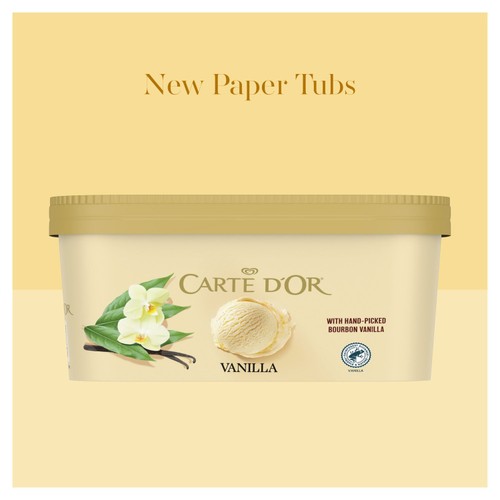 Carte D'or Madagascan Vanilla Ice Cream Tub 900ml