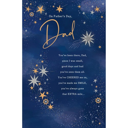 Father's Day Card Dad Stars