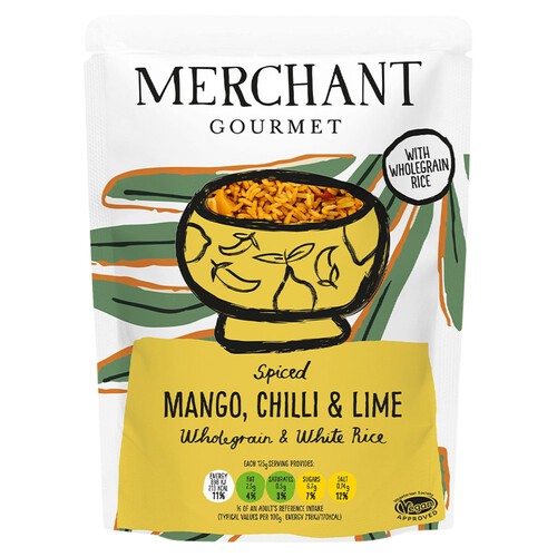 Merchant Gourmet Mango, Chilli & Lime Wholegrain & White Rice 