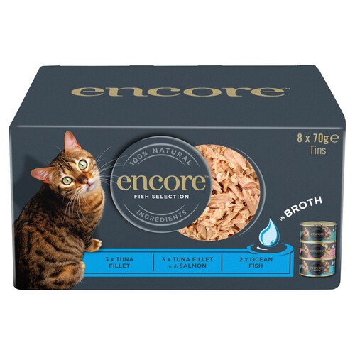 Encore Cat Tin Fish Selection In Broth 