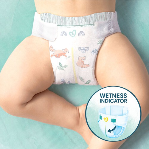 Pampers Pure Protection Nappies Full Cut Taped Size 1 Newborn 