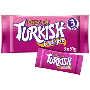 Fry's Turkish Delight Chocolate Bar 3 Pack | Morrisons