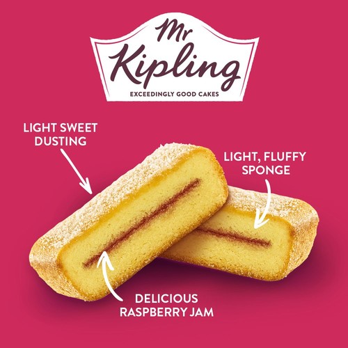 Mr Kipling Victoria Slices Cakes Multipack 6 Pack