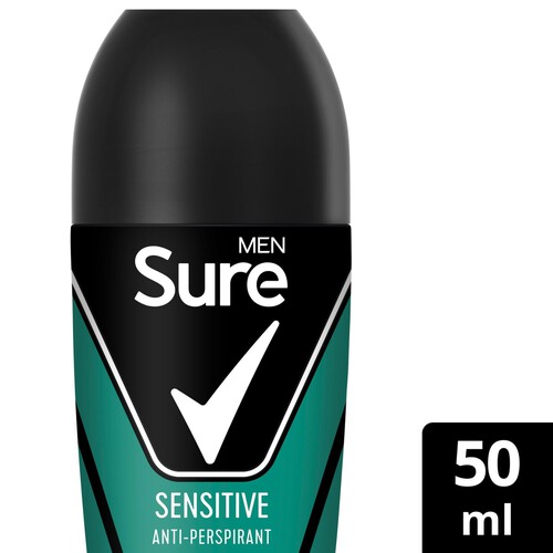 Sure Men Antiperspirant Deodorant Roll On Essential Sensitive 