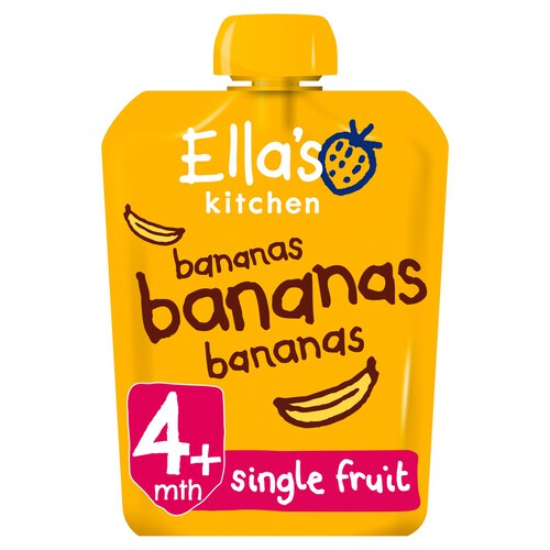 Ella's Kitchen Bananas Bananas First Tastes Baby Food Pouch 4+ Months