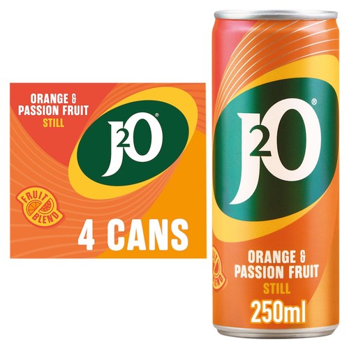 J2O Orange & Passion Fruit 4 Cans