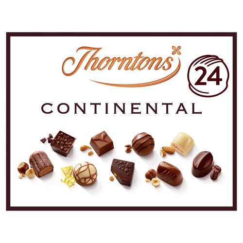 Thorntons Continental Milk, Dark, White Chocolate Gift Box