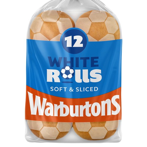 Warburtons Sliced White Rolls