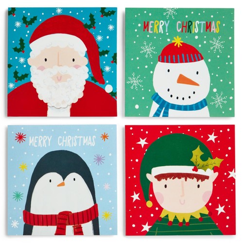 Morrisons Kids Charity Festive Faces Cards 15 Pack