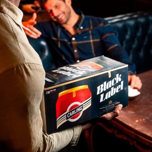 Carling Black Label Premium Lager Beer Cans 10 x 440ml