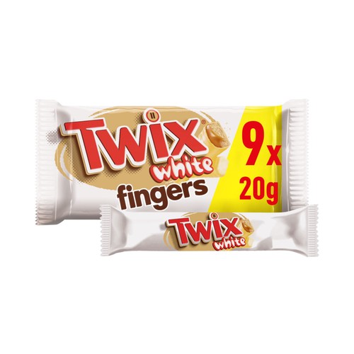 Twix White Chocolate Biscuit & Caramel Multipack Bars