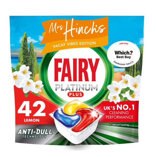 Fairy Platinum Plus Auto Dishwasher Tablets Lemon