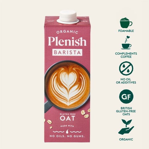Plenish Organic Barista Oat Drink Chilled 1L