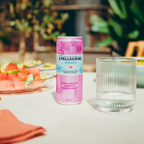 San Pellegrino Essenza Sparkling Water Cherry & Pomegranate 4x330ml