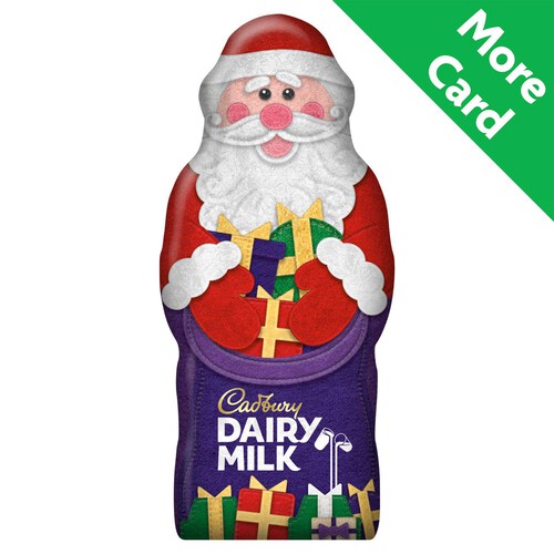 Cadbury Dairy Milk Chocolate Xmas Santa Hollow 