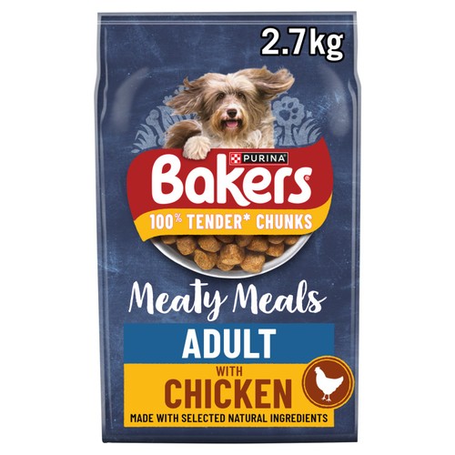 Bakers Meaty Meals Adult Dry Dog Food Chicken