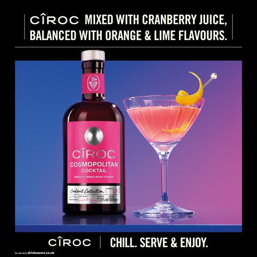 Ciroc Vodka Cosmopolitan Cocktail Drink 17.5% vol 