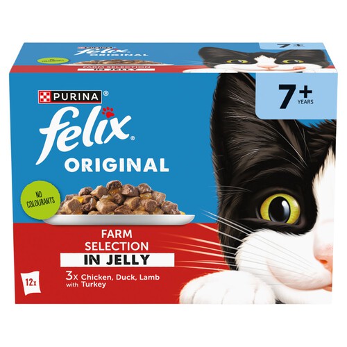 Felix Original Senior 7+ Farm Selection In Jelly Wet Cat Food 