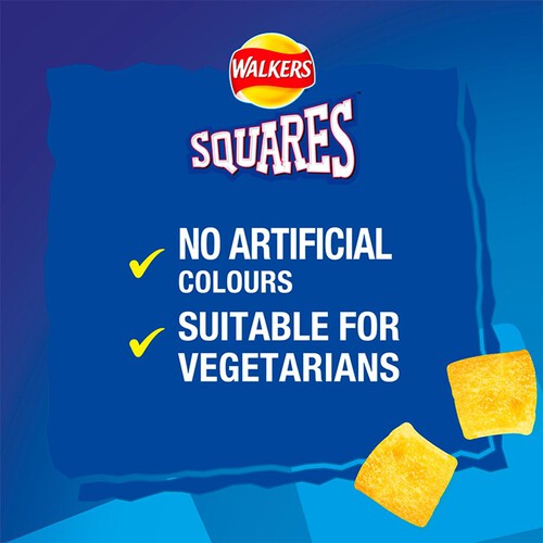 Walkers Squares Salt & Vinegar Snacks Crisps