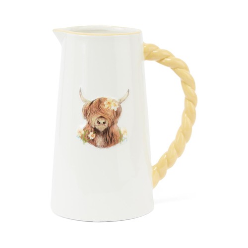 Nutmeg Home Highland Cow Jug Vase