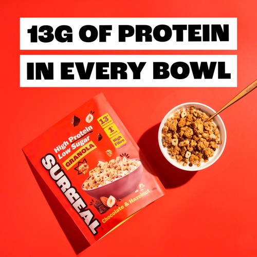 Surreal High Protein Low Sugar Chocolate & Hazelnut Granola 300g