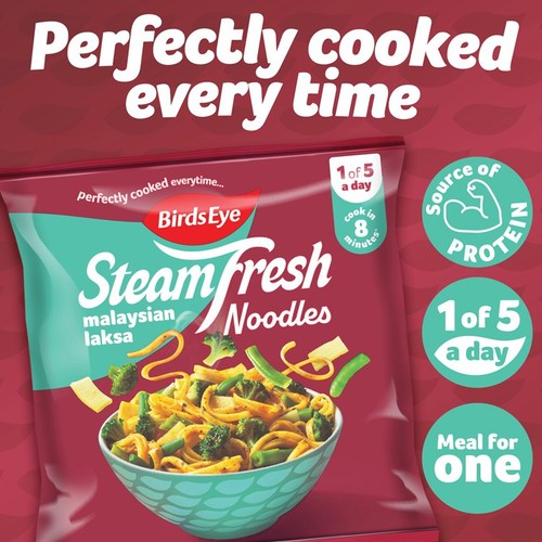 Birds Eye Steamfresh Malaysian Laksa Style Noodles Meal With Veg 350g 