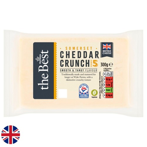 Morrisons The Best British Somerset Cheddar Crunch 300g