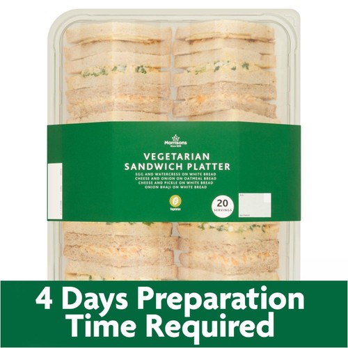 Vegetarian Sandwich Platter (20 Pieces) - Eat On Same Day   FTO