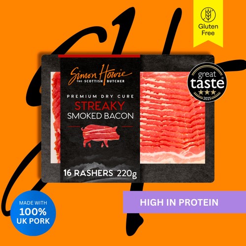 Simon Howie Dry Cure Smoked Streaky Bacon