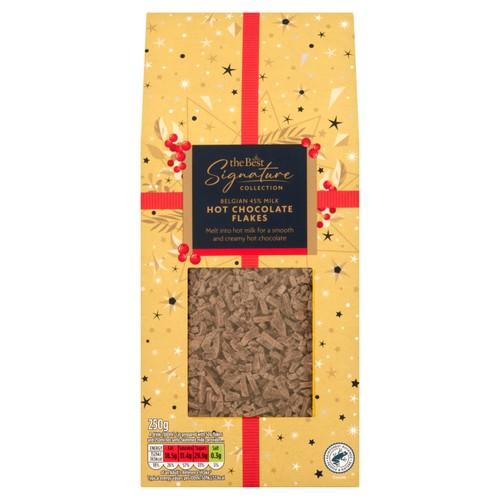 Morrisons The Best Signature Belgian Hot Chocolate Flakes Milk 45% 250g