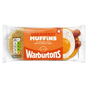 Warburtons Toasting Breakfast Muffins 4 Pack
