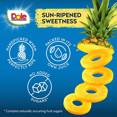 Dole Gold Pineapple Slices In Juice (227g)