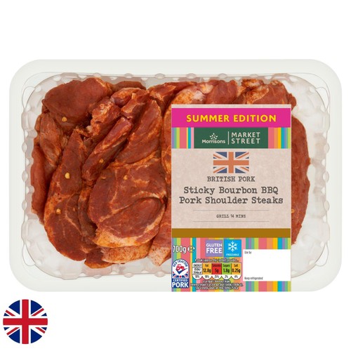 Morrisons British Bourbon Pork Shoulder Steaks 700g