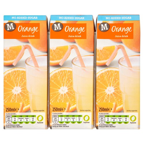 Morrisons No Added Sugar Orange Juice Drink