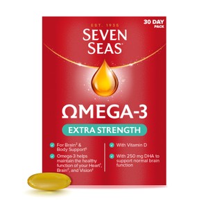 Seven Seas Omega-3 Fish Oil Max Strength with Vitamin D Capsules
