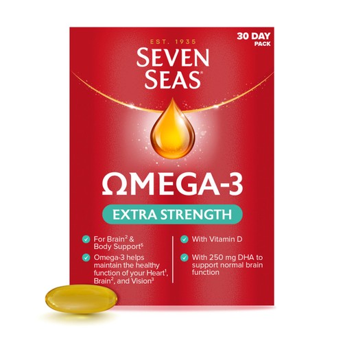 Seven Seas Omega-3 Fish Oil Extra Strength With Vitamin D Capsules