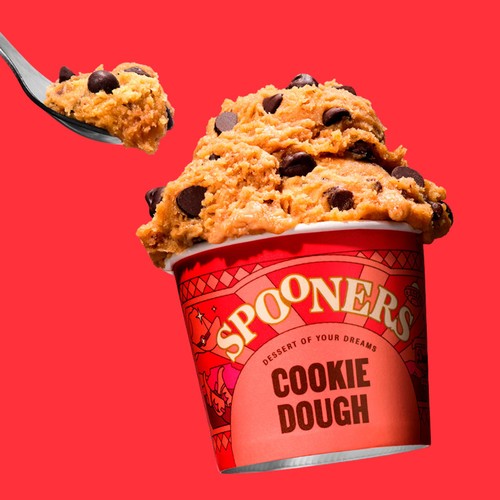 Spooners Ready To Eat Choc Chip Cookie Dough 2x75g