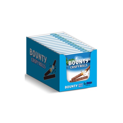 Bounty Milk Chocolate & Coconut Crispy Rolls Multipack 5 x 23.4g Bars