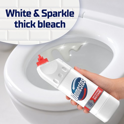 Domestos Bleach White & Sparkle Toilet Cleaner 750ml