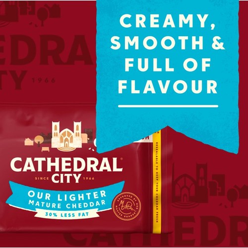 Cathedral City British Lighter Mature Cheddar Cheese 350g
