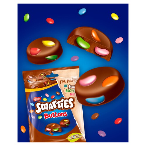 Smarties Buttons Milk Chocolate Sharing Pouch