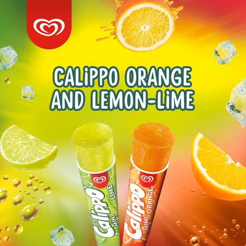 Calippo Mini Orange & Lime Ice Lollies