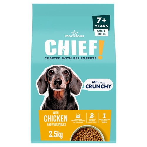 Morrisons Complete Senior Small Dog Complete Dry Food With Chicken
