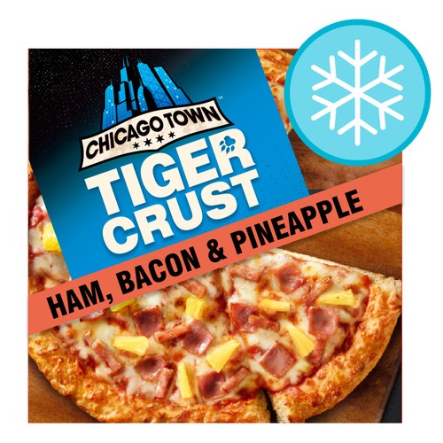 Chicago Town Tiger Crust Bacon, Ham And Pineapple Pizza 